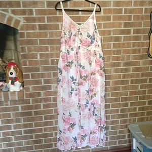 Torrid Floral Dress with crochet accents